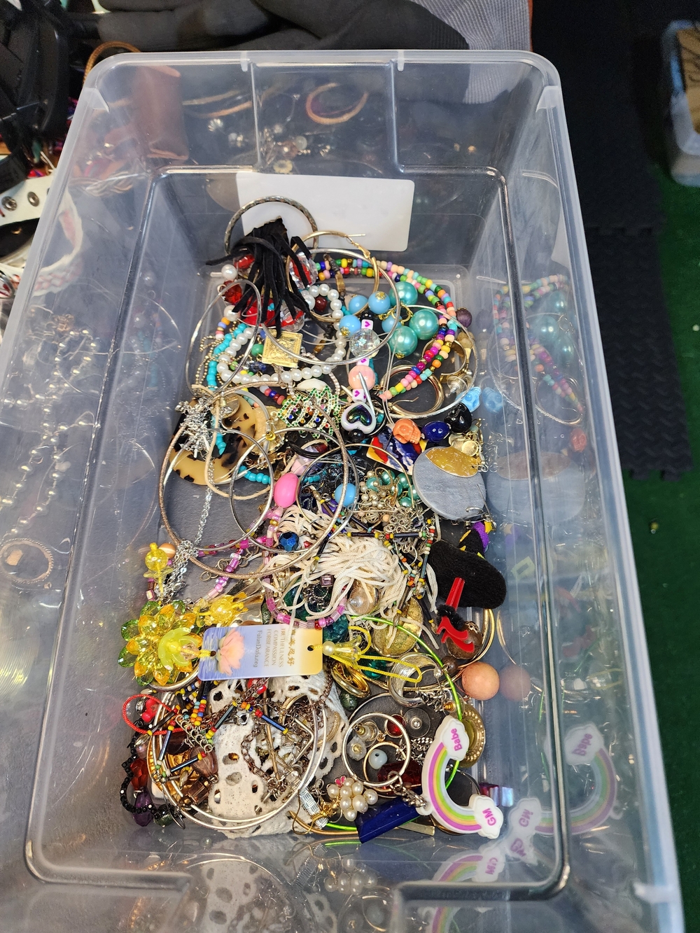 1lb Mixed Costume Jewelry Lot - May Or May Not Have Matches